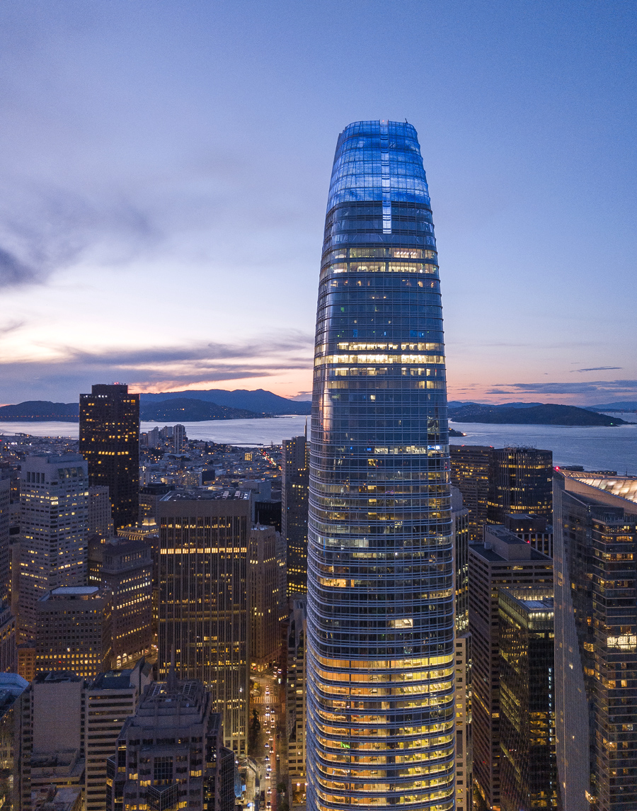 Salesforce Tower as captured by San Francisco Architectural Photographer Patrick Price