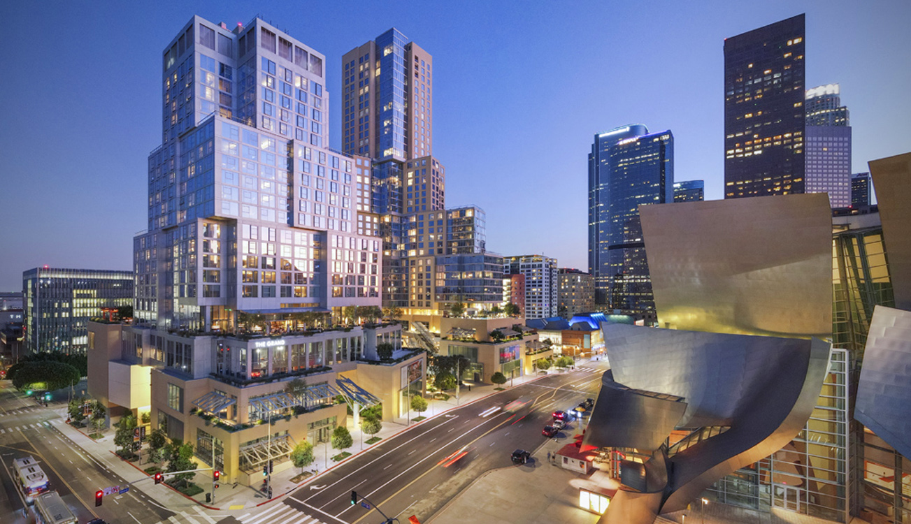 The Grand LA designed by iconic architect Frank Gehry photographed by LA Architectural Photographer Patrick W. Price