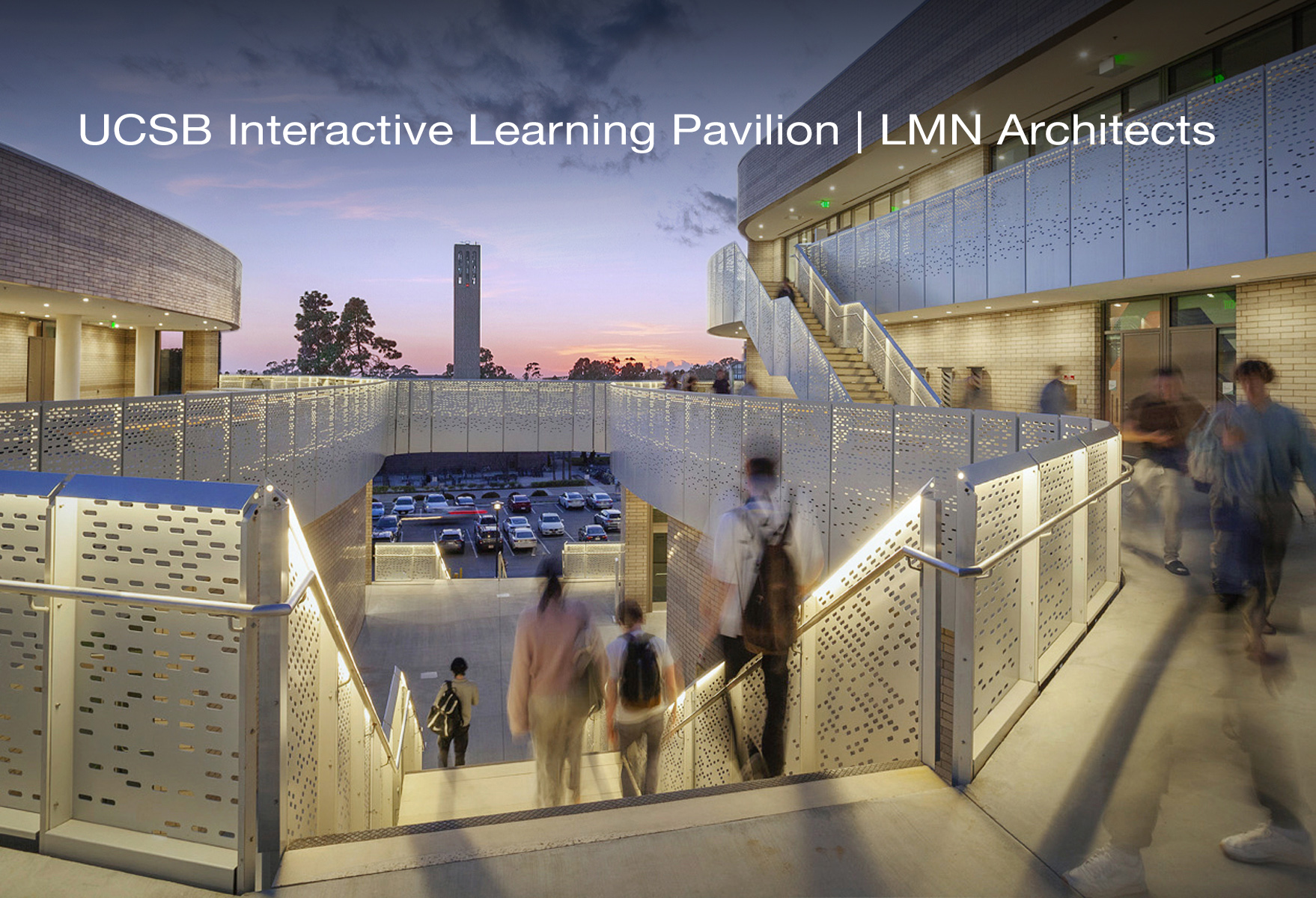 Dezeen Magazine featured UCSB Interactive Learning Pavilion by LMN Architects - image by Santa Barbara architectural photographer Patrick Price