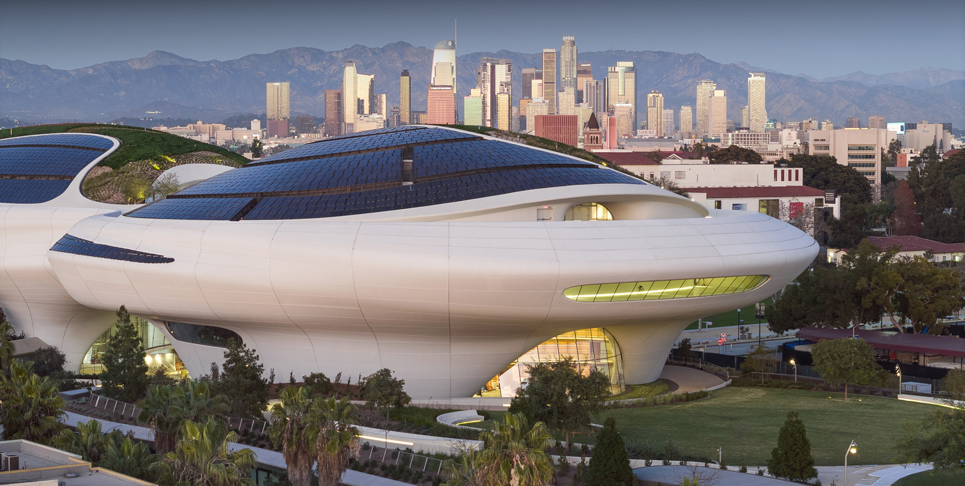 Lucas Museum of Narrative Art captured by Los Angeles Architectural Photographer Patrick W. Price